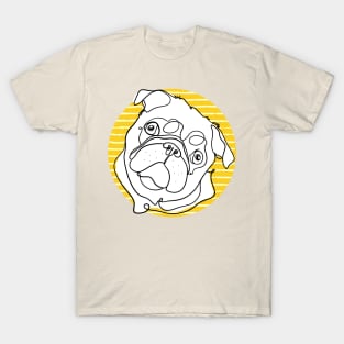 Tilting Head Pug T-Shirt